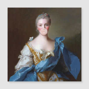 Bubble gum Diva with Blue Butterfly