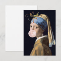 Bubble Gum Diva with Pearl Earring