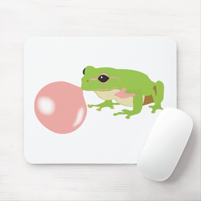 Bubble Gum Frog Blowing Bubble Mouse Mat (With Mouse)
