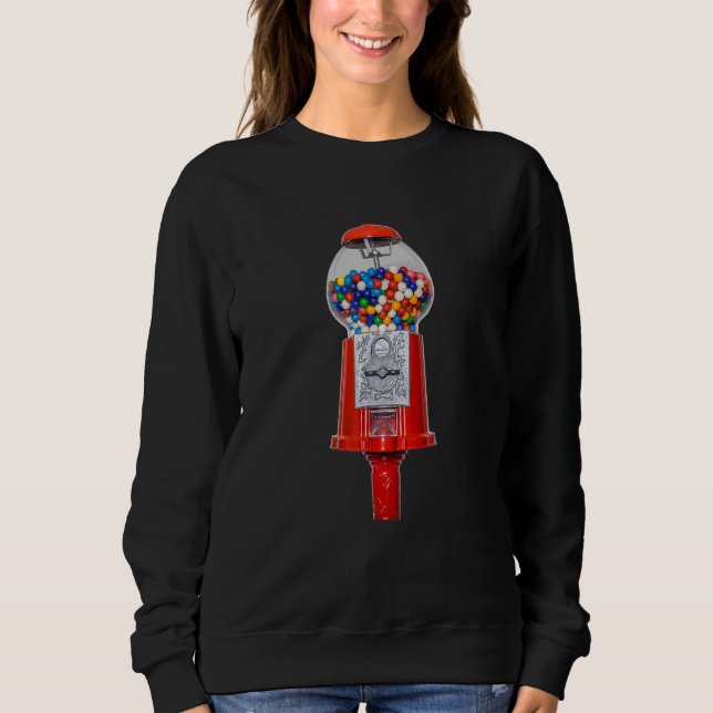 Bubble Gum Gumball Sweet Candy Machine Bubblegum Sweatshirt (Front)