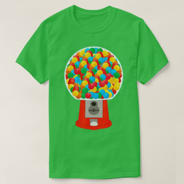 Bubble Gum Machine Gumball Machine Fun Halloween P T-Shirt (Design Front)