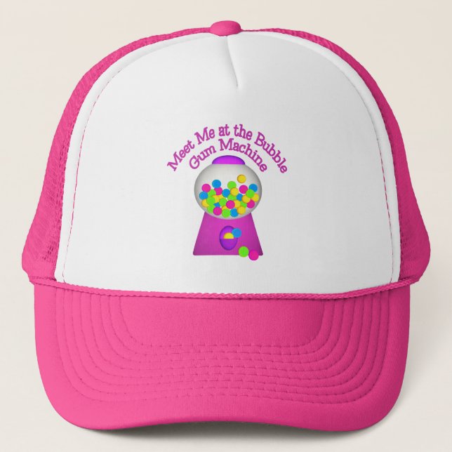 Bubble Gum Machine Trucker Hat (Front)