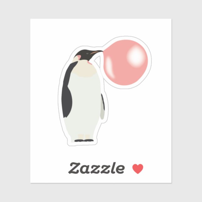 Bubble Gum Penguin Blowing Bubble (Sheet)