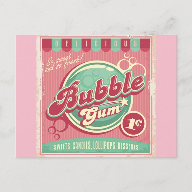 Bubble Gum Postcard (Front)