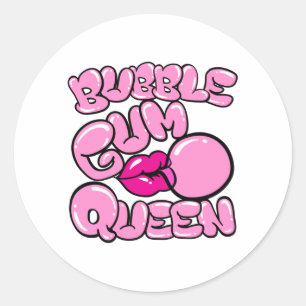 Bubble Gum Queen Bubblegum Classic Round Sticker