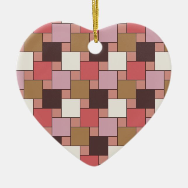 Bubble Gum Sorbet Ceramic Tree Decoration (Front)