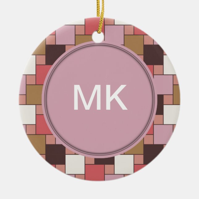 Bubble Gum Sorbet Ceramic Tree Decoration (Front)