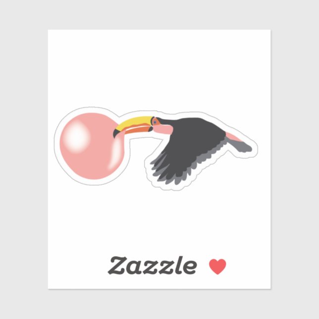 Bubble Gum Toucan Blowing Bubble (Sheet)
