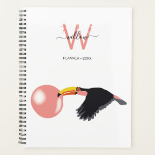Bubble Gum Toucan Blowing Bubble Planner