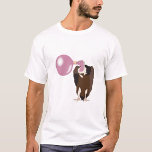 Bubble Gum Vulture Blowing Bubble T-Shirt