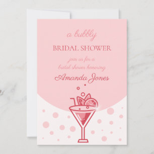 Bubble in Pink: Pretty Elegance Fun Bridal Shower  Invitation