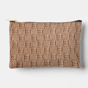 Bubble Knit Stitch Pattern by Shirley Taylor Accessory Pouch