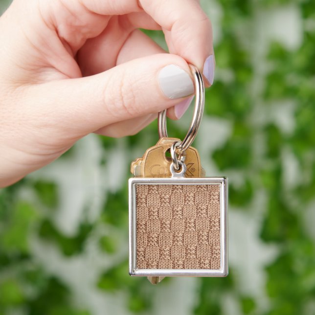 Bubble Knit Stitch Pattern by Shirley Taylor Key Ring (Hand)