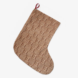 Bubble Knit Stitch Pattern by Shirley Taylor Large Christmas Stocking