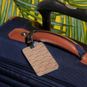 Bubble Knit Stitch Pattern by Shirley Taylor Luggage Tag