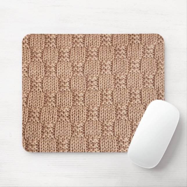 Bubble Knit Stitch Pattern by Shirley Taylor Mouse Mat (With Mouse)
