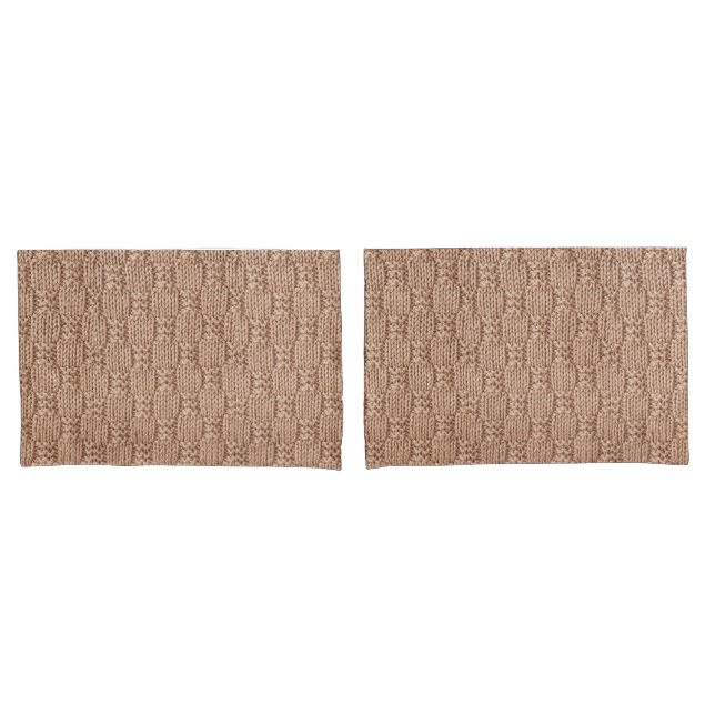Bubble Knit Stitch Pattern by Shirley Taylor Pillowcase (Front-Set)
