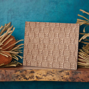 Bubble Knit Stitch Pattern by Shirley Taylor Plaque