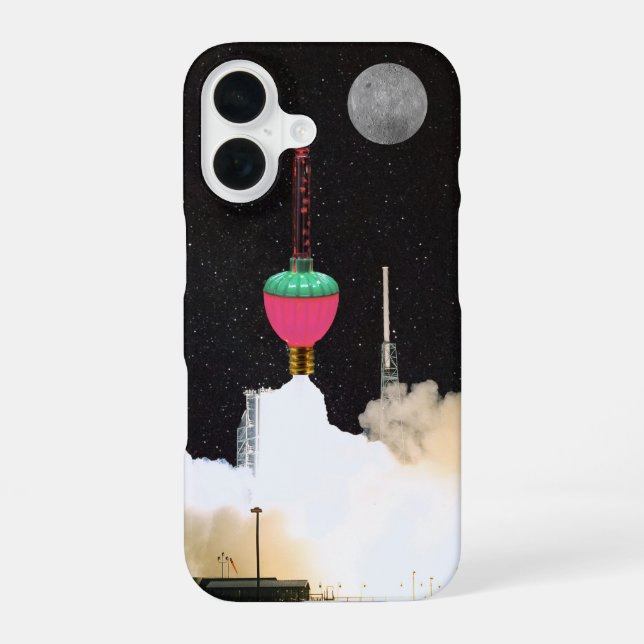 Bubble Light Launch iPhone 16 Case (Back)