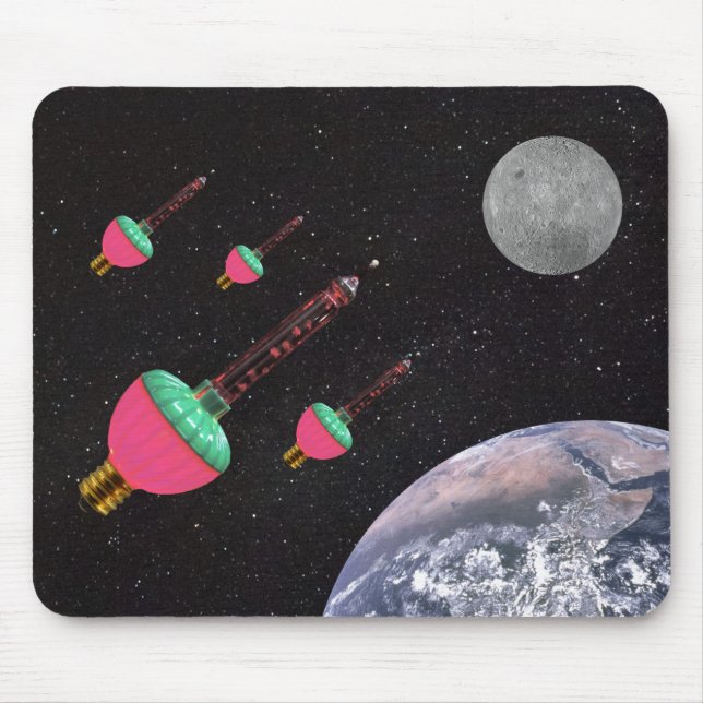 Bubble Lights in Space Mouse Mat (Front)