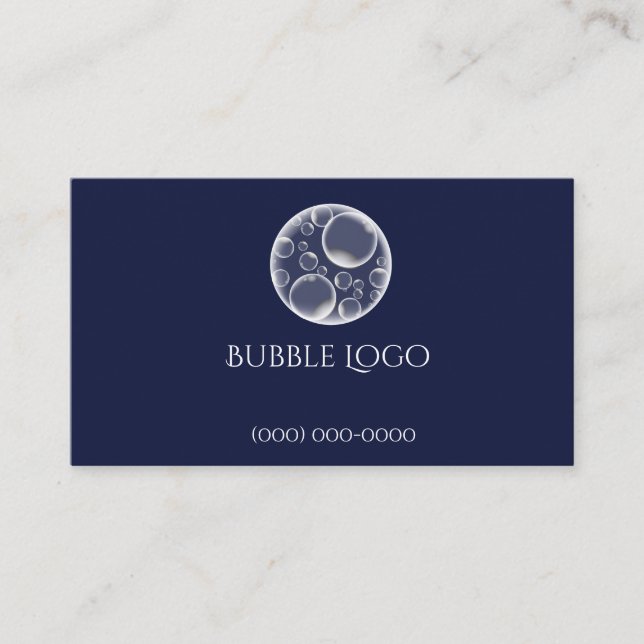 Bubble Logo Business Card Template (Front)