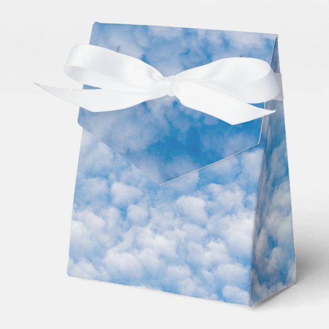 Bubble Mammatus Clouds Blue Sky Nature Photo gift Favour Box (Front Side)