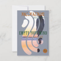 Bubble meditation invitation template