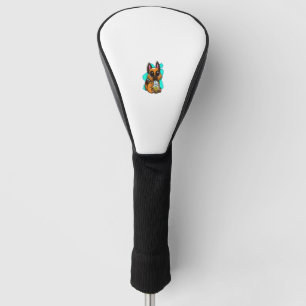 Bubble Milk Tea Boba a Cute German Shepherd Kawaii Golf Head Cover