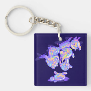 Bubble Monsters thanks Key Ring