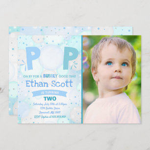 Bubble Party Birthday Invitation Bubbly Birthday