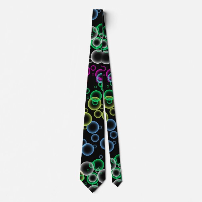 bubble pattern 02.b Black BG Tie (Front)