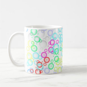 bubble pattern 02.b White BG Coffee Mug