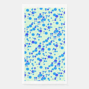 Bubble pattern C01.blue LGreen BG Napkin