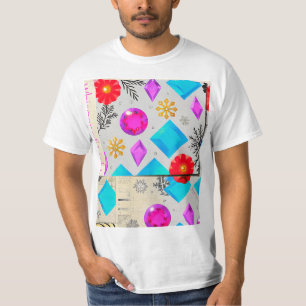 Bubble Pattern Pop Tee – Joyful Abstract Art Shirt