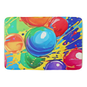 Bubble Pop, Bright and Bold Bath Mat
