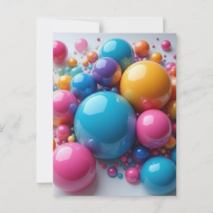 bubble postcard
