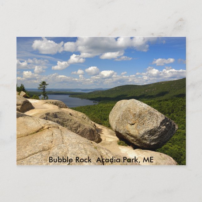 Bubble Rock  Acadia Park, ME Postcard (Front)