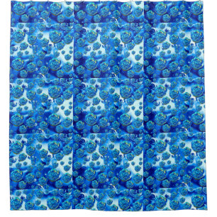 Bubble Roses Shower Curtain