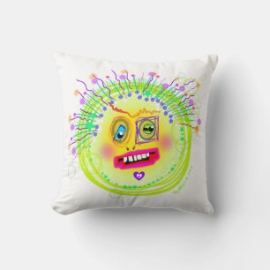 Bubble Smile Meemogie Emoji Art Cushion
