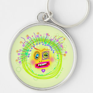 Bubble Smile Meemogie Emoji Art Key Ring