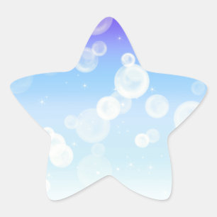 Bubble Sparkle Star Sticker