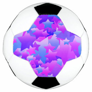 Bubble Stars Purple Football