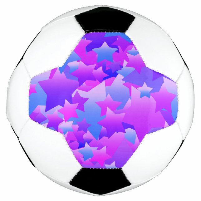 Bubble Stars Purple Football (Front)