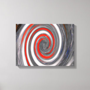Bubble swirling and bursting art canvas print