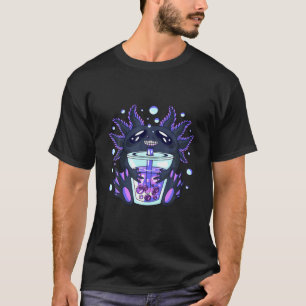 Bubble Tea Axolotl Lover Sweet Boba Tea Mexican Sa T-Shirt