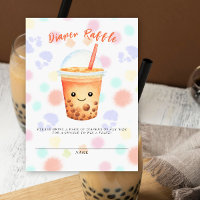 Bubble tea baby shower diaper raffle