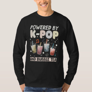 Bubble Tea Boba Milk K Pop Stans Music T-Shirt
