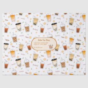 Bubble Tea Business White Tissue Paper