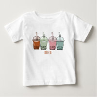 Bubble tea cartoon illustration