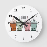 Bubble tea cartoon illustration